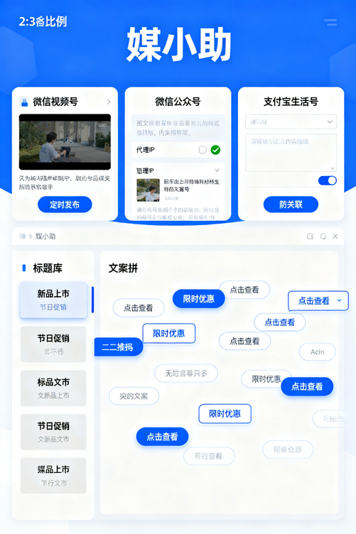 还在手动复制粘贴?媒小助视频号发布软件让你告别重复劳动