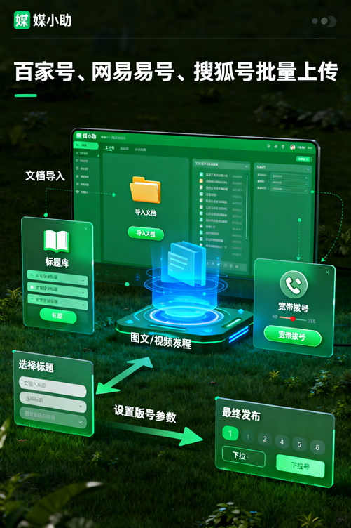 为什么你的账号总是不温不火?可能就差媒小助今日头条发布软件