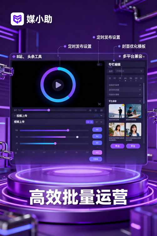 为什么别人做小红书那么轻松?秘密就是媒小助小红书发布软件