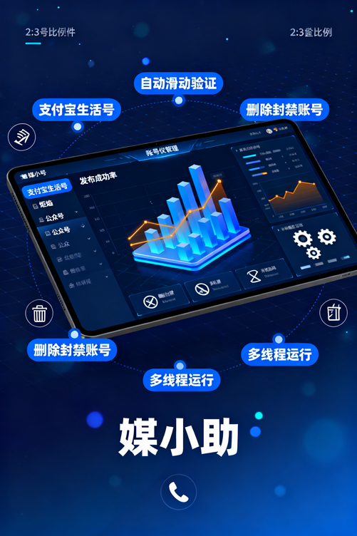 媒小助快手发布软件,普通人也能轻松管理100个快手账号