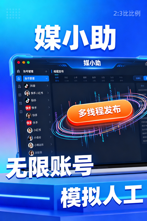 快手运营效率低?媒小助快手发布软件让你的时间增值10倍