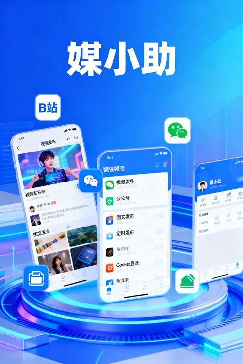 这个媒小助快手发布软件,小白10分钟就能上手