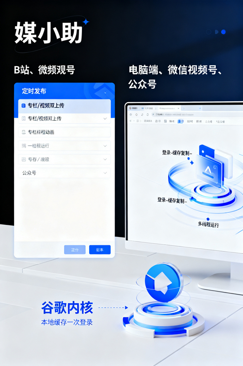 为什么高手都在用媒小助抖音发布软件?因为它真的太省事了